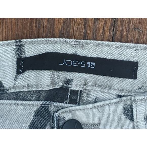 Joe's Jeans Skinny Jeans Stretch Mid-Rise Gray Feather Tie-Dyed Boho Size 4 - Picture 5 of 12